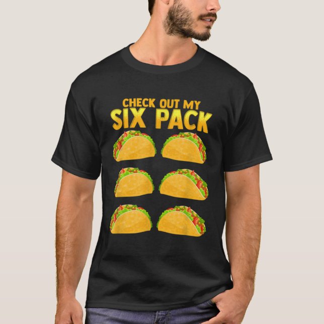 T-shirt Découvrez Mon Pack Six Taco Funny Cinco de Mayo Fi (Devant)