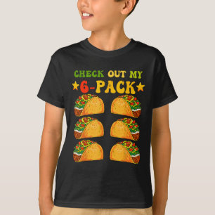 T-shirt Découvrez Mon Pack Six Tacos Gym Cinco De Mayo Ret