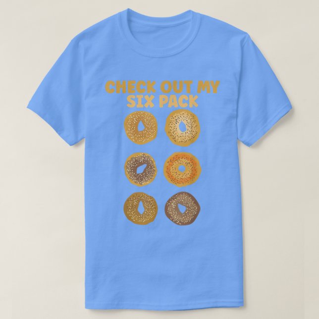 T-shirt Découvrez Mon SiPack Bagel Amusant Salle De Sport  (Design devant)
