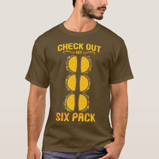 T-shirt Découvrez My Six Pack Taco Tee Funny Pack of 6 Gym
