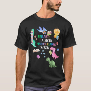 T-shirt Découvrez un livre de dinosaures Unearth a Story 2