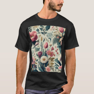 T-shirt Découvrez un motif botanique floral printanier épo