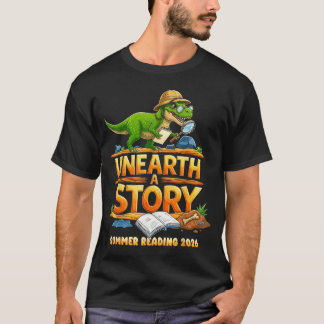 T-shirt Découvrez une histoire de dinosaure en lisant des