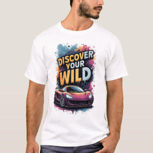 T-shirt 🔥 Découvrez Wild Side Bright Sports Car Street