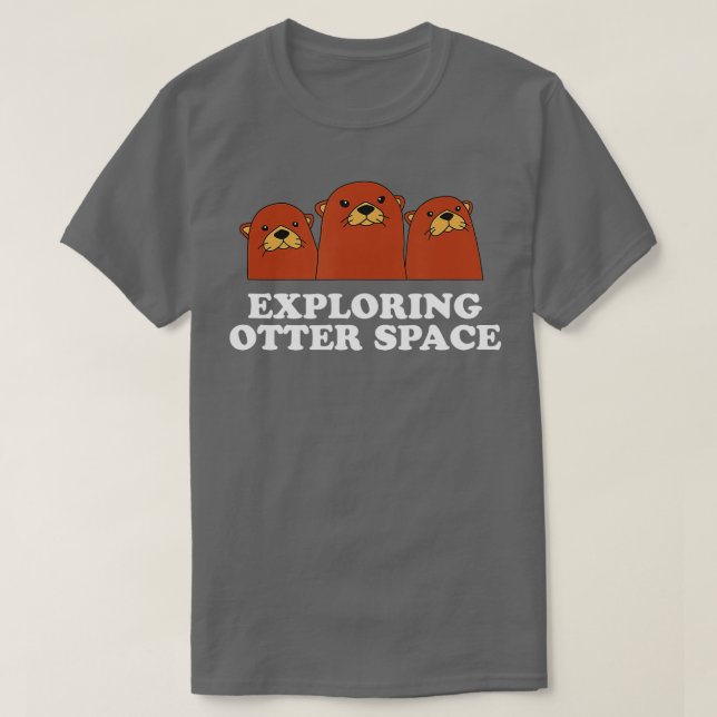 T-shirt Découvrir Otter Space Otter Lover Espace Thème Mer (Design devant)