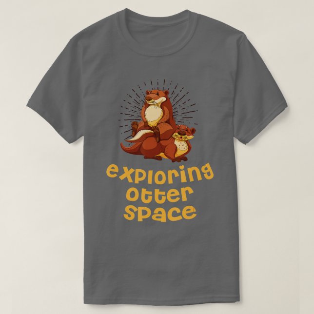 T-shirt Découvrir Otter Space Otter Lover Espace Thème Mer (Design devant)