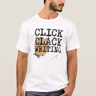 T-shirt d'écriture de claquement de clic