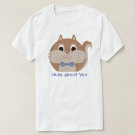 T-shirt d'écureuil 'Nuts about you' animal mignon