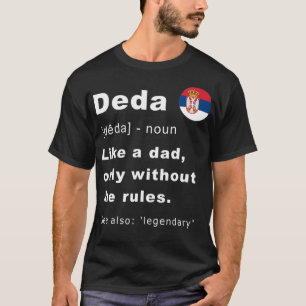 T-shirt Deda Definition Serbian Grandpa Fathers Day