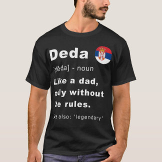 T-shirt Deda Definition Serbian Grandpa Fathers Day