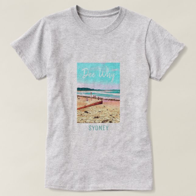 T-shirt Dee Pourquoi Sydney plage Australie Voyage (Design devant)
