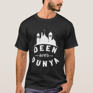 T-shirt Deen Ever Dunya Mosquée Religion Islamique Musulma