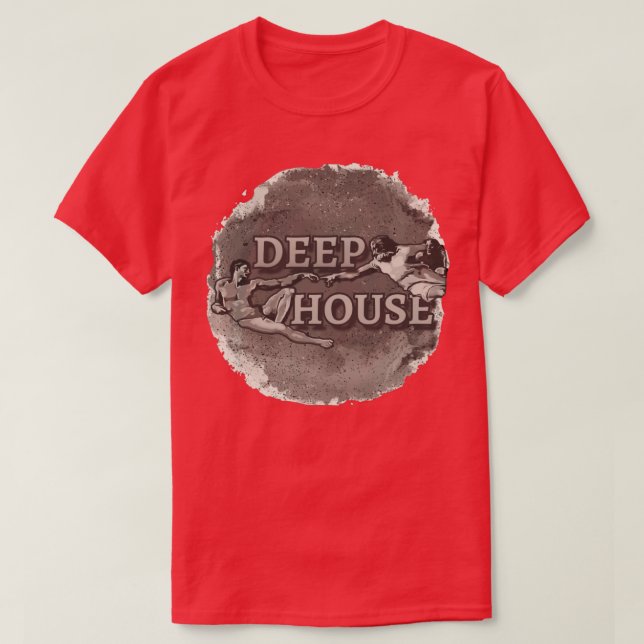 T-shirt Deep antique House Music (Design devant)