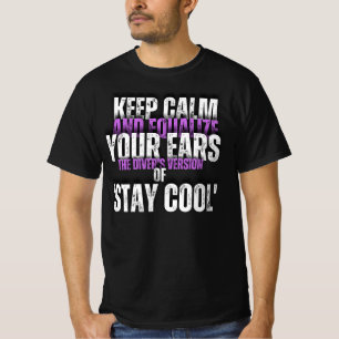 T-shirt Deep Calm : The Diver's Mantra Tee