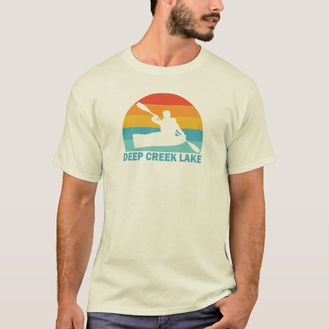 T-shirt Deep Creek Lake Maryland Kayak (Devant)