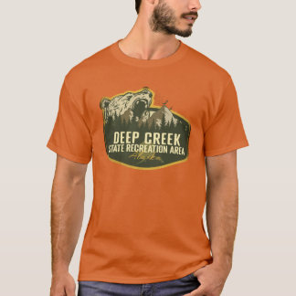 T-shirt Deep Creek State Recreation Area Alaska Retro Badg