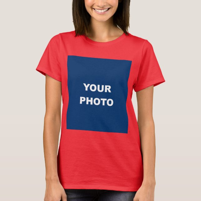 T-shirt Deep Red Ajouter votre image photo logo photo (Devant)