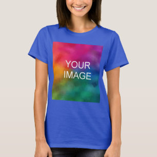 T-shirt Deep Royal Blue Téléchargez votre photo tendance é