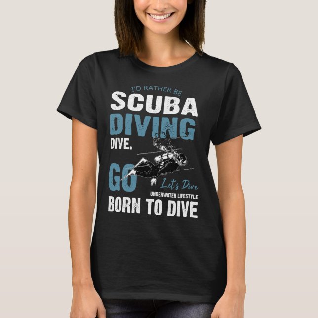T-shirt Deep Sea Diving Float Sea Diving (Devant)