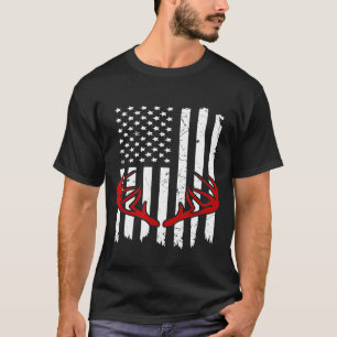 T-shirt Deer Antler Bow Hunt 2020 Tee Whitetail Hunter Ame