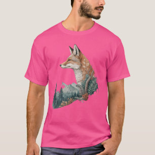 T-shirt Deer Harmony – Tee-shirt géométrique faune et natu