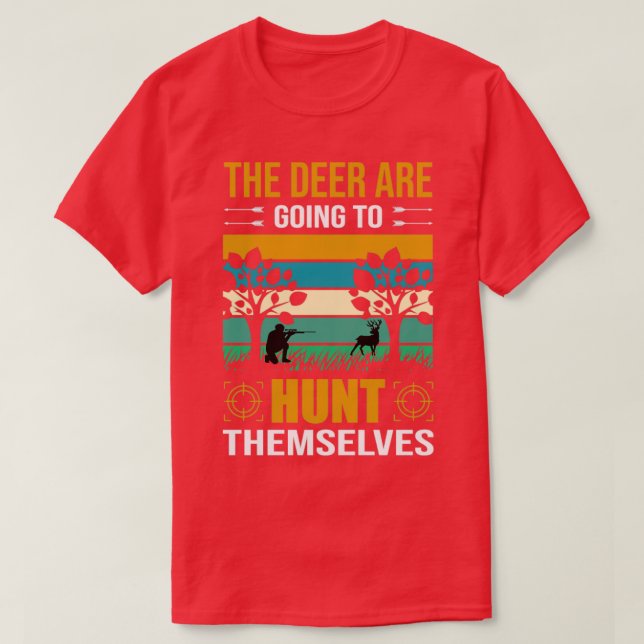 T-shirt Deer Hunt T Shirt Design (Design devant)