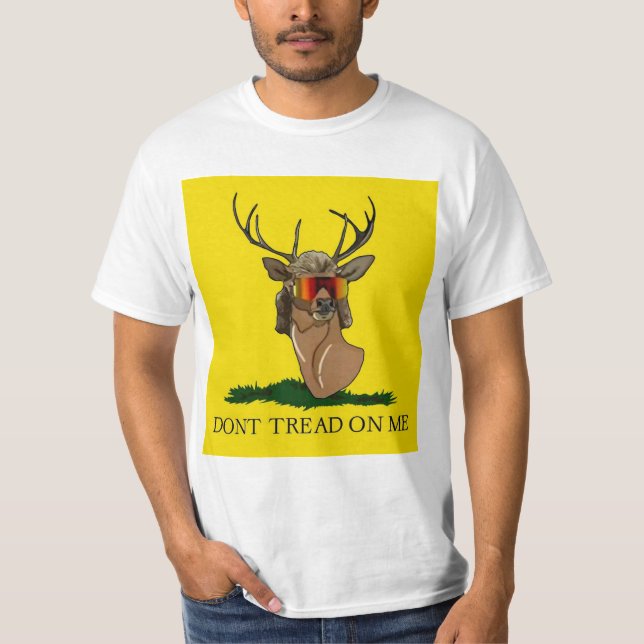 T-shirt Deer Mullet ne marche pas sur moi (Devant)