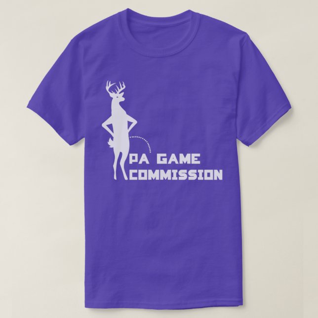 T-shirt Deer piping sur PA Game commission (Design devant)
