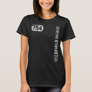 T-shirt Deerfield Beach Florida 754 Indicatif régional Ret