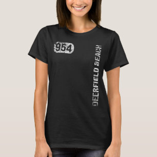 T-shirt Deerfield Beach Florida 954 Indicatif régional Ret