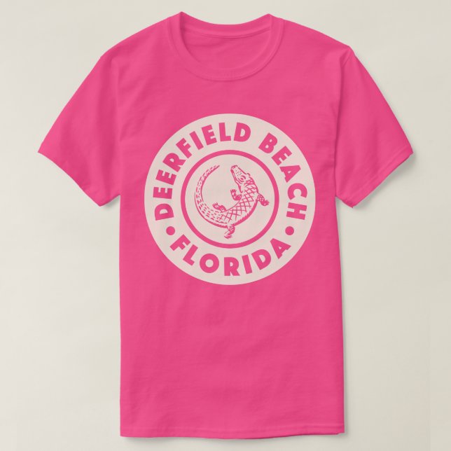 T-shirt Deerfield Beach Floride Circle Tan (Design devant)