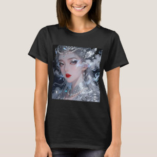T-shirt Déesse de la Neige   Avatar d'Aura Blanc Argenté