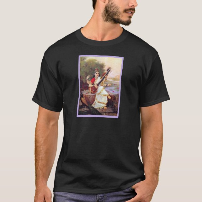 T-shirt Déesse indoue Saraswati (Devant)