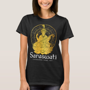 T-shirt Déesse Saraswati Jersey Hindouisme Dieux hindous D