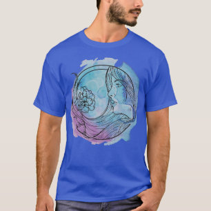 T-shirt Déesse sur l'amour aquarelle