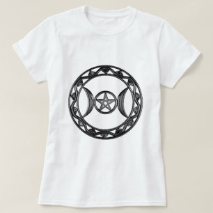 T-shirt Déesse triple avec la première vieille femme de