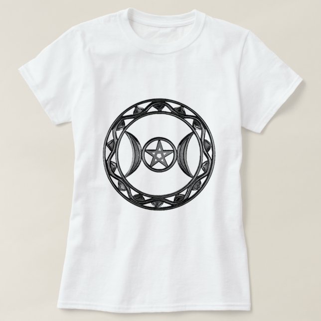 T-shirt Déesse triple avec la première vieille femme de (Design devant)