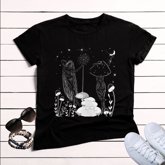 T-shirt Déesses célestes de la lune de champignons (Créateur téléchargé)
