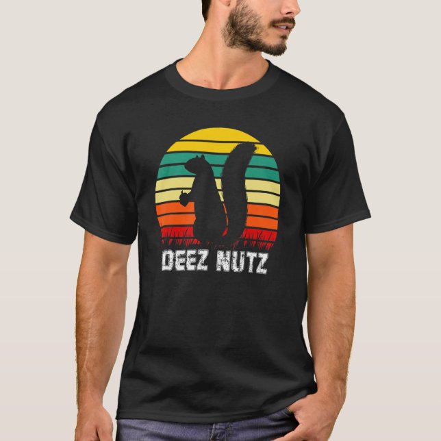 T-shirt Deez Nuts Nutcracker Xmas Pajama Funny Squirrel Ch (Devant)