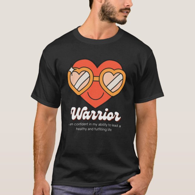 T-shirt Défaillance cardiaque congestive Guerrier Santé ca (Devant)