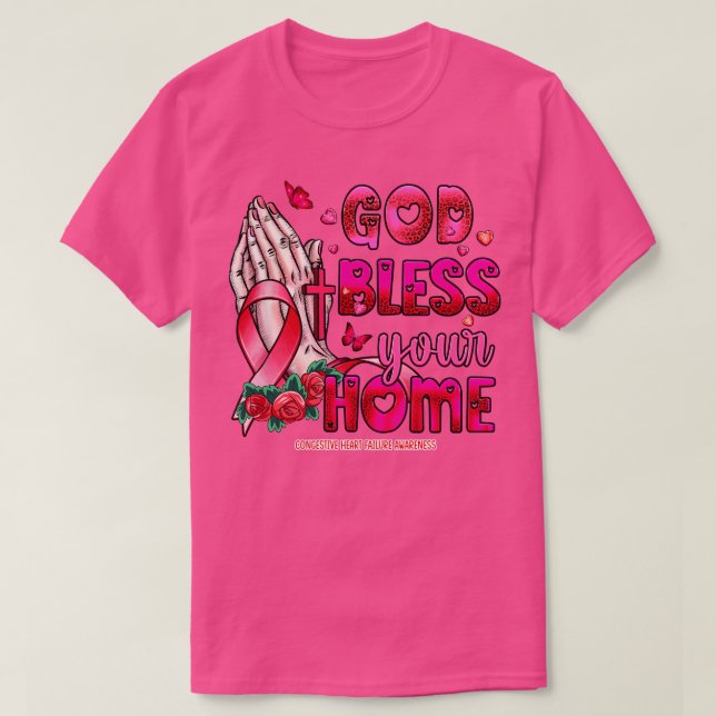 T-shirt Défaillance cardiaque congestive Sensibilisation d (Design devant)