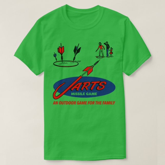 T-shirt Défaut 60s pelouse jarts jeu de missiles (Design devant)