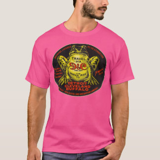 T-shirt Défaut DC Lake Lines Voyage Souvenir Bagage Labe