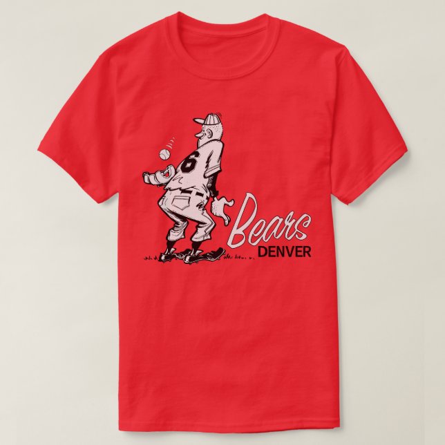 T-shirt Défaut Denver Bears Ligue mineure de baseball 1962 (Design devant)
