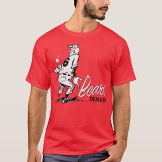 T-shirt Défaut Denver Bears Ligue mineure de baseball 1962