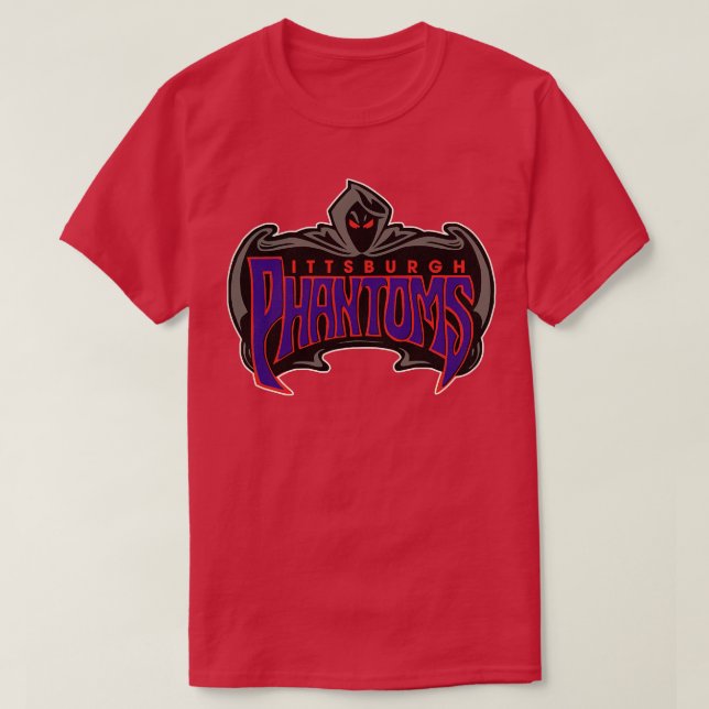 T-shirt Défaut Pittsburgh fantômes Roller Hockey (Design devant)