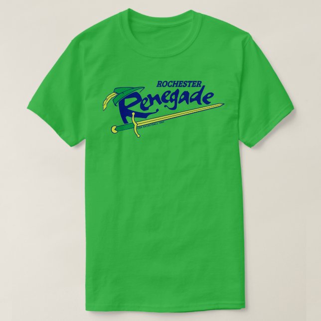 T-shirt Défaut Rochester Renegade CBA Basketball 1992 (Design devant)