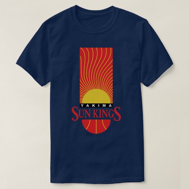 T-shirt Défaut Yakima Sun Kings CBA Basketball 1990 (Design devant)