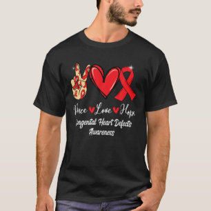 T-shirt Défauts cardiaques congénitaux Sensibilisation à l
