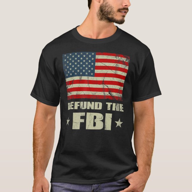 T-shirt Défendez le drapeau américain du FBI (Devant)